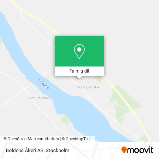 Boldéns Åkeri AB karta