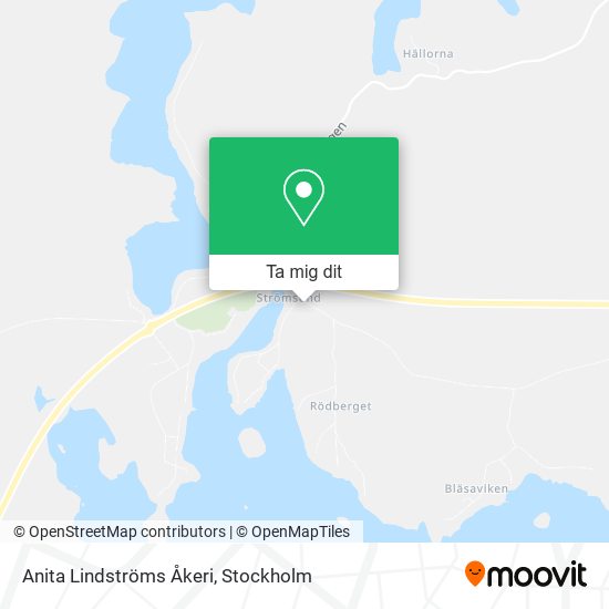 Anita Lindströms Åkeri karta