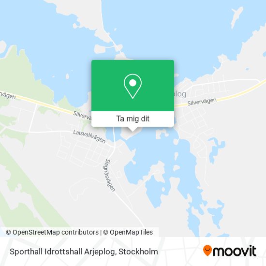 Sporthall Idrottshall Arjeplog karta