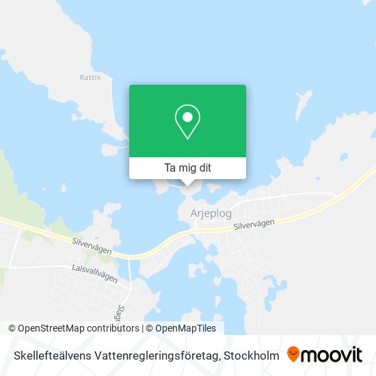 Skellefteälvens Vattenregleringsföretag karta