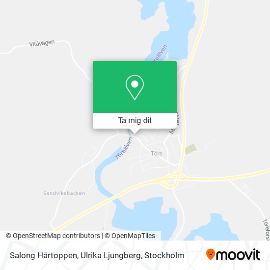 Salong Hårtoppen, Ulrika Ljungberg karta