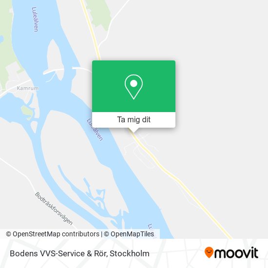 Bodens VVS-Service & Rör karta