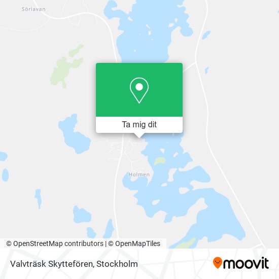 Valvträsk Skyttefören karta