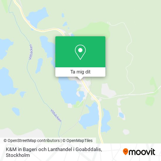 K&M in Bageri och Lanthandel i Goabddalis karta