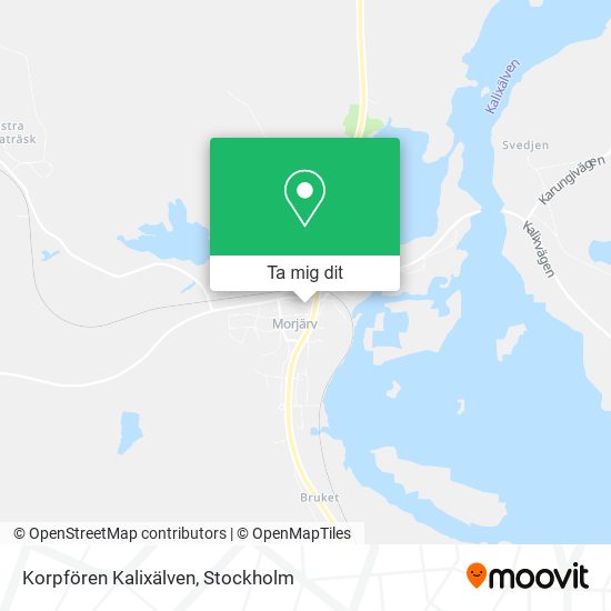 Korpfören Kalixälven karta