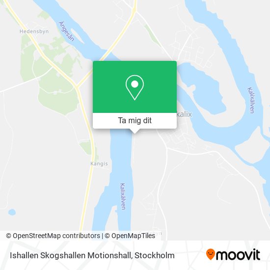 Ishallen Skogshallen Motionshall karta