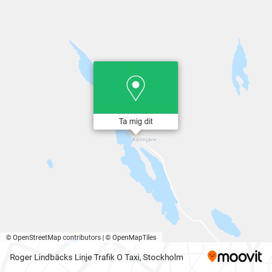 Roger Lindbäcks Linje Trafik O Taxi karta