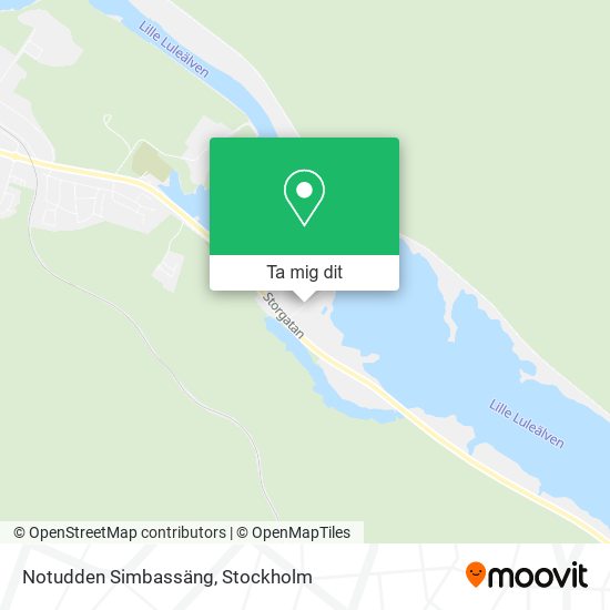 Notudden Simbassäng karta