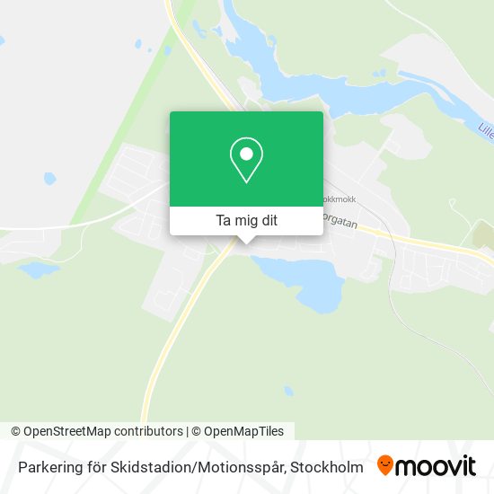 Parkering för Skidstadion / Motionsspår karta