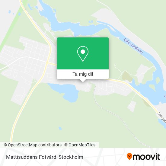 Mattisuddens Fotvård karta