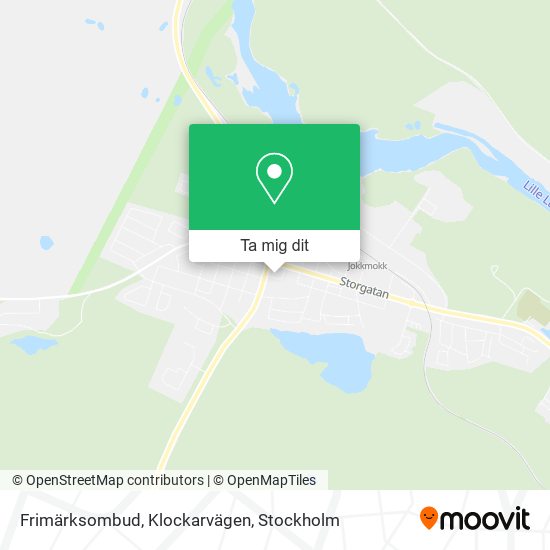 Frimärksombud, Klockarvägen karta