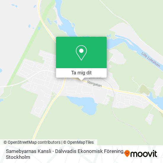 Samebyarnas Kansli - Dálvvadis Ekonomisk Förening karta