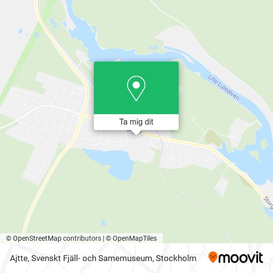 Ajtte, Svenskt Fjäll- och Samemuseum karta