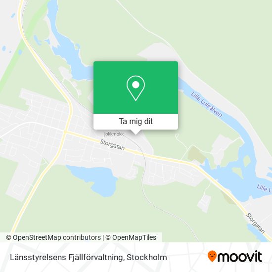 Länsstyrelsens Fjällförvaltning karta