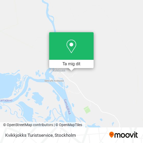 Kvikkjokks Turistservice karta