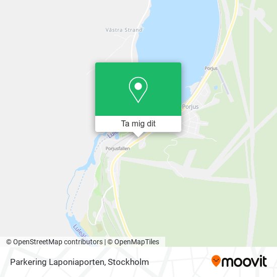 Parkering Laponiaporten karta