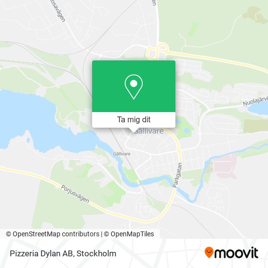 Pizzeria Dylan AB karta