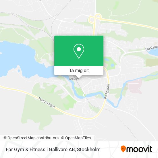 Fpr Gym & Fitness i Gällivare AB karta