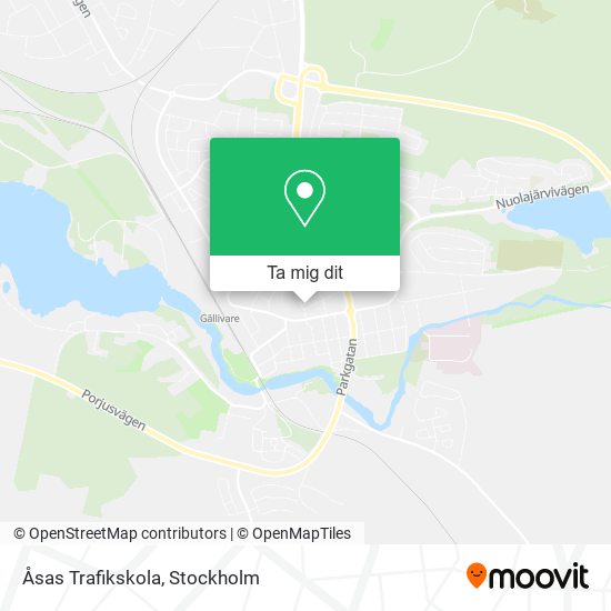 Åsas Trafikskola karta
