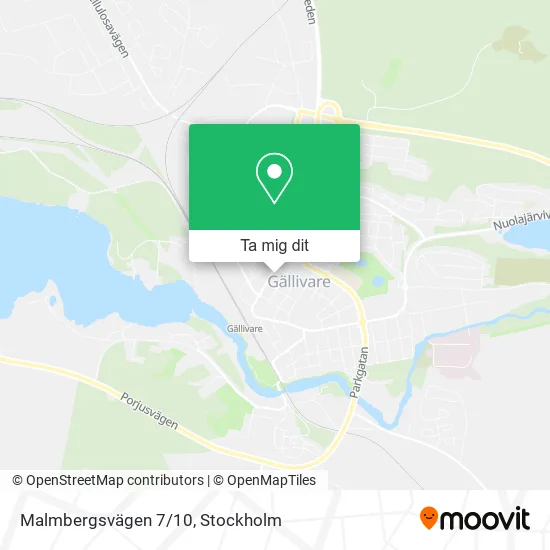Malmbergsvägen 7/10 karta