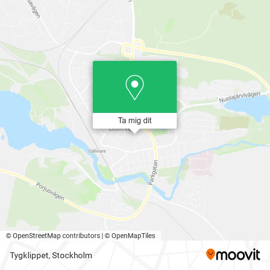 Tygklippet karta