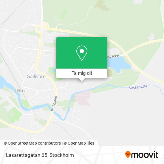 Lasarettsgatan 65 karta