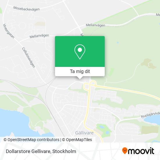 Dollarstore Gellivare karta