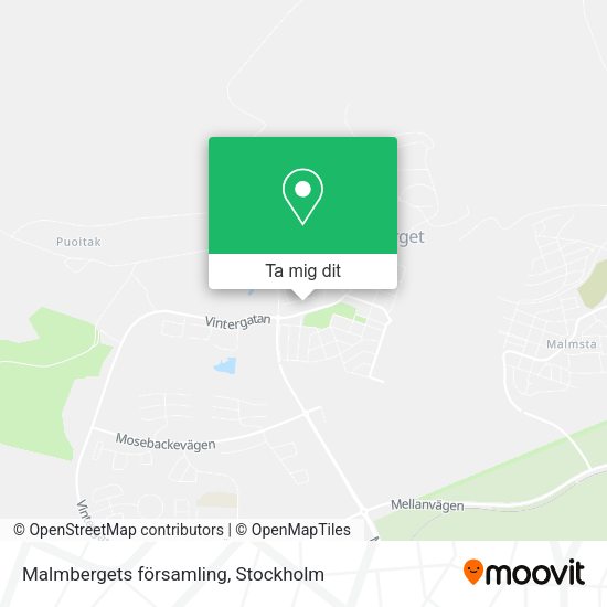 Malmbergets församling karta