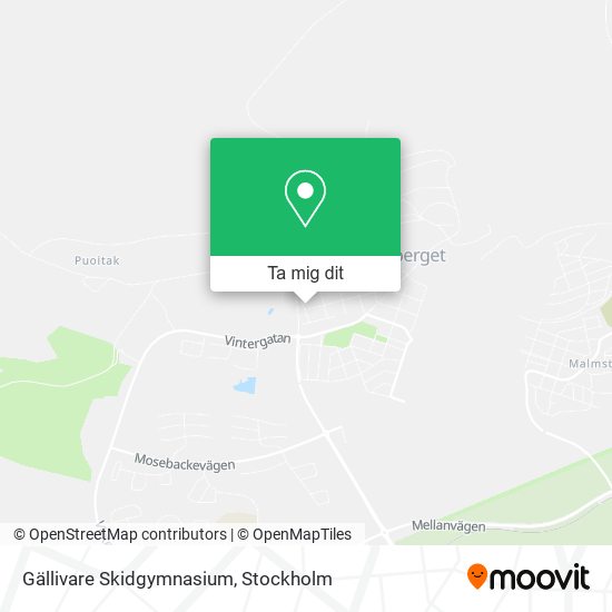 Gällivare Skidgymnasium karta