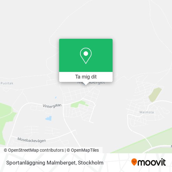 Sportanläggning Malmberget karta