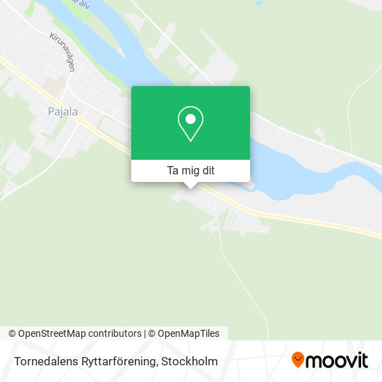 Tornedalens Ryttarförening karta