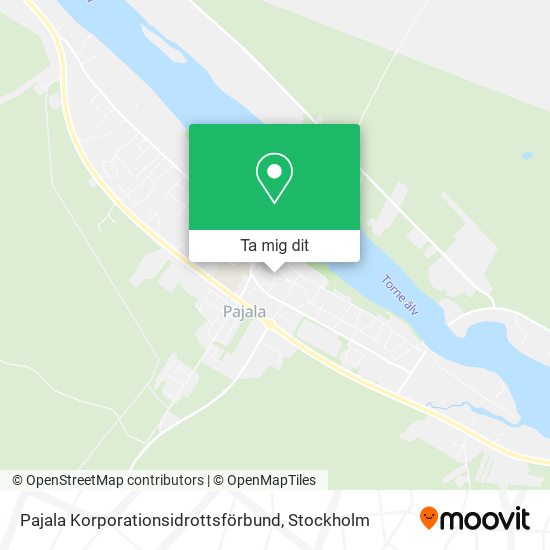 Pajala Korporationsidrottsförbund karta