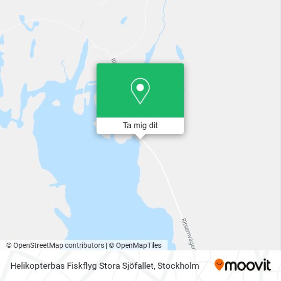 Helikopterbas Fiskflyg Stora Sjöfallet karta