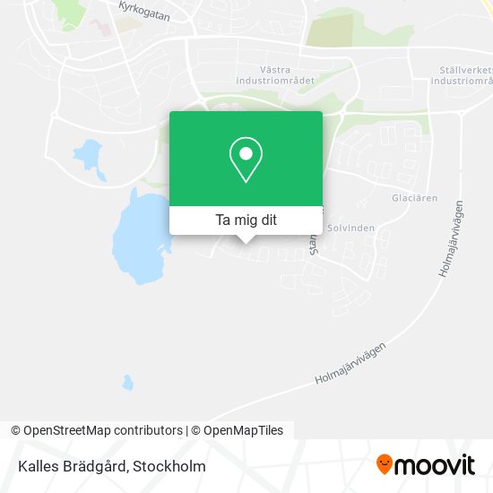 Kalles Brädgård karta