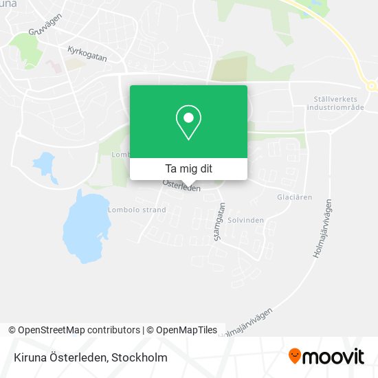 Kiruna Österleden karta