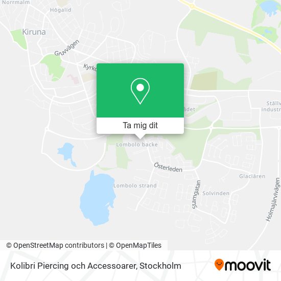 Kolibri Piercing och Accessoarer karta