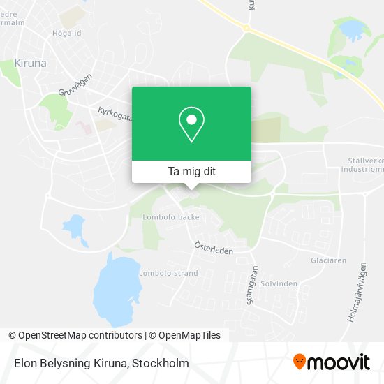 Elon Belysning Kiruna karta