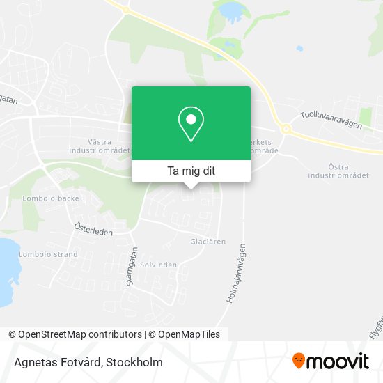 Agnetas Fotvård karta