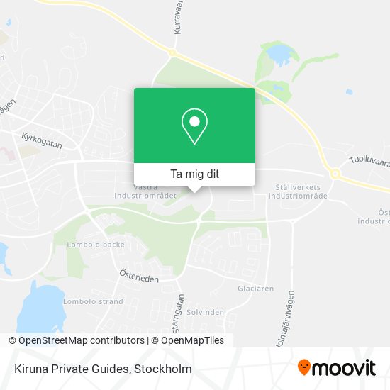 Kiruna Private Guides karta