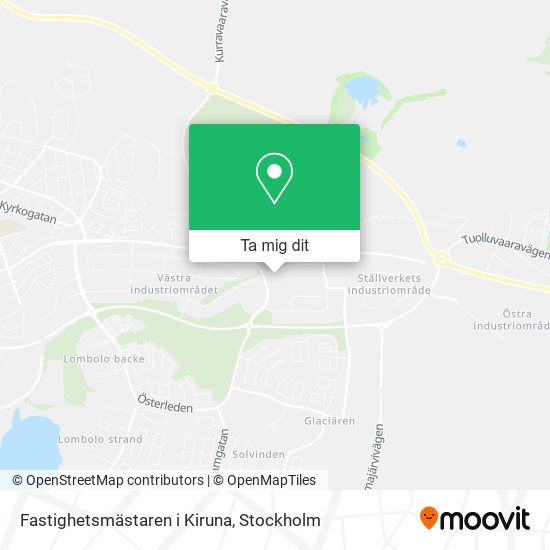 Fastighetsmästaren i Kiruna karta