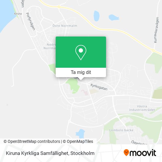 Kiruna Kyrkliga Samfällighet karta