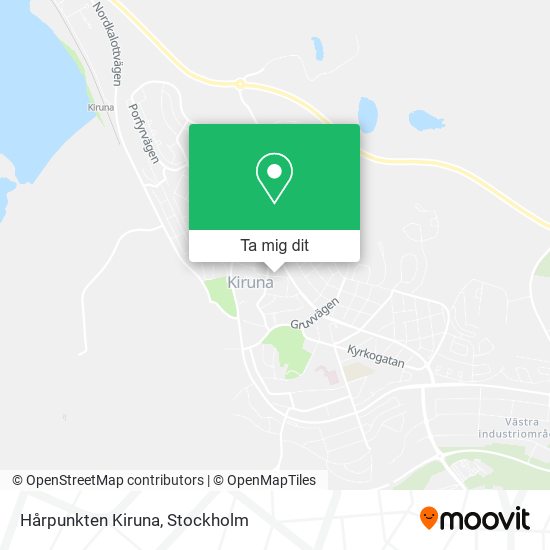 Hårpunkten Kiruna karta