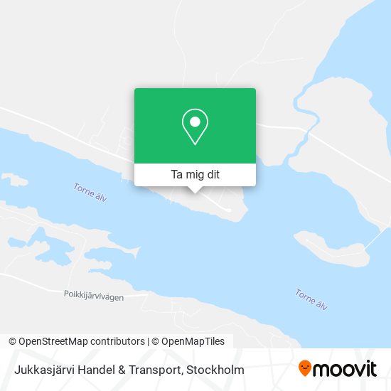 Jukkasjärvi Handel & Transport karta