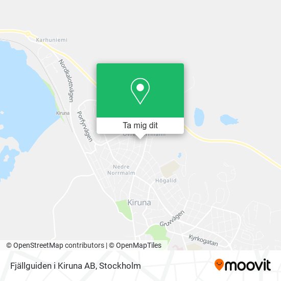 Fjällguiden i Kiruna AB karta