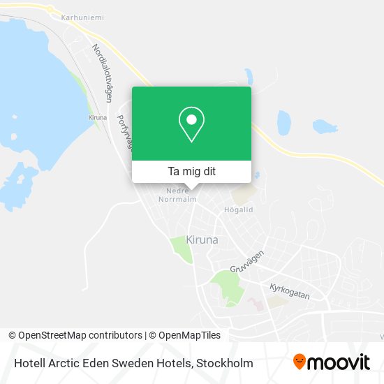 Hotell Arctic Eden Sweden Hotels karta