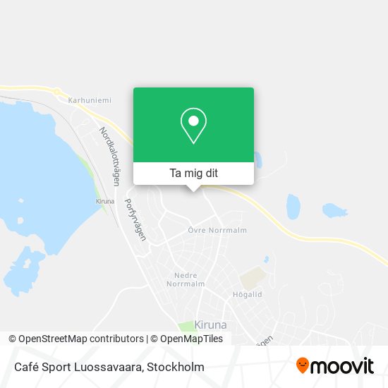 Café Sport Luossavaara karta