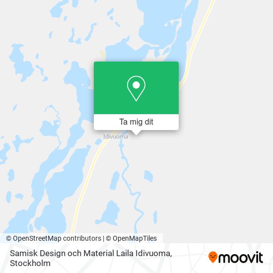 Samisk Design och Material Laila Idivuoma karta