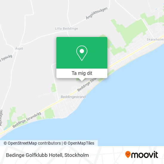 Bedinge Golfklubb Hotell karta