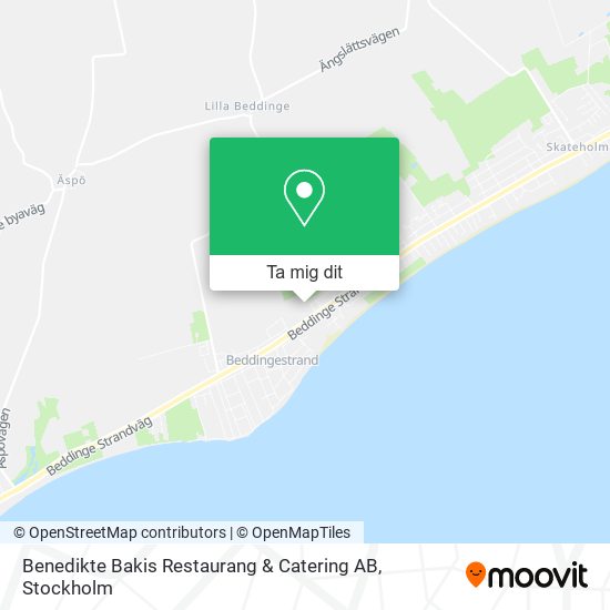 Benedikte Bakis Restaurang & Catering AB karta