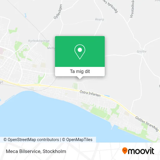 Meca Bilservice karta